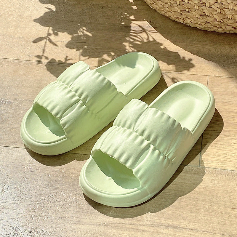 Women Home Shoes Bathroom Slippers Soft Sole Slides Summer Beach Shoes - Here2Save