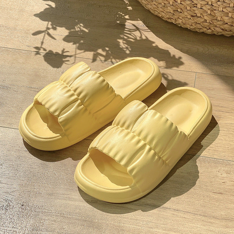 Women Home Shoes Bathroom Slippers Soft Sole Slides Summer Beach Shoes - Here2Save