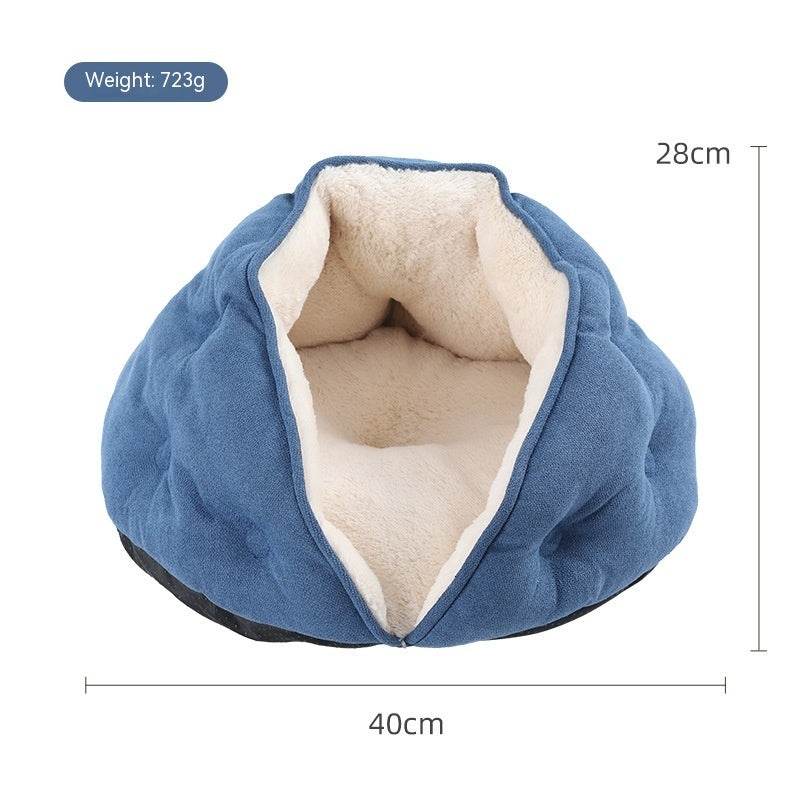 Pet Short Plush Shell Dumpling Nest Fleece Warm - Here2Save