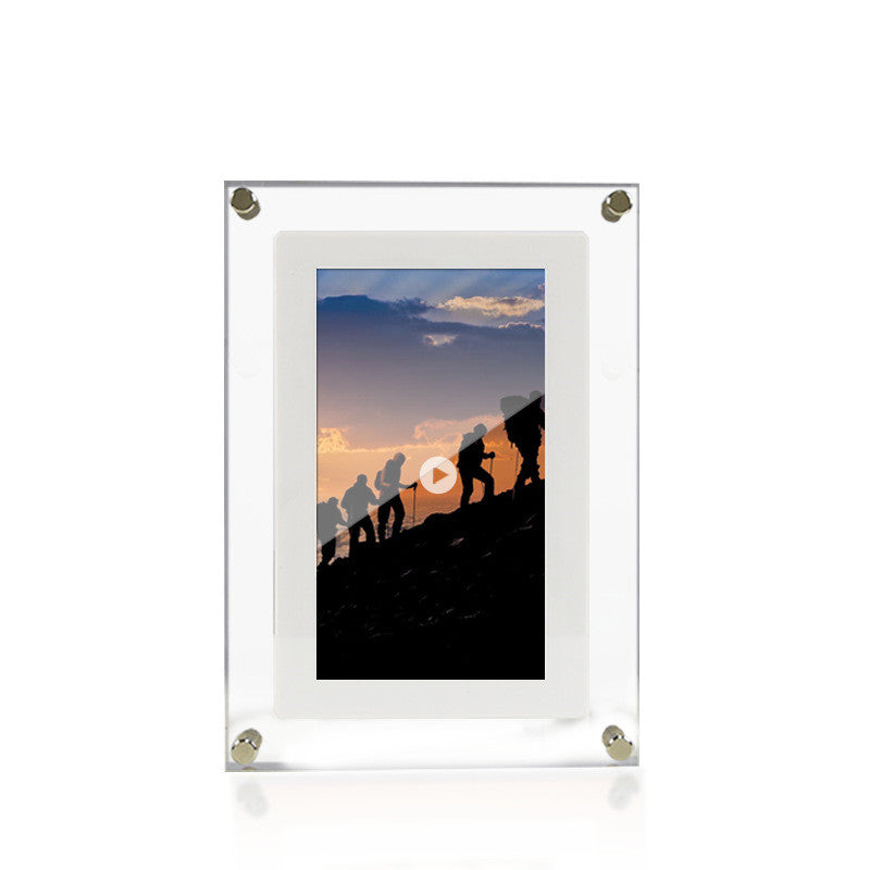 Digital Picture Frame Acrylic Video Player Digital Photo Frame Vertical Display With 1GB And Battery Type C Video Frame Gift For Loved - Here2Save