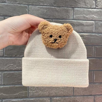 Ins Baby Wool Hat Little Bear Cute Knitted Hat