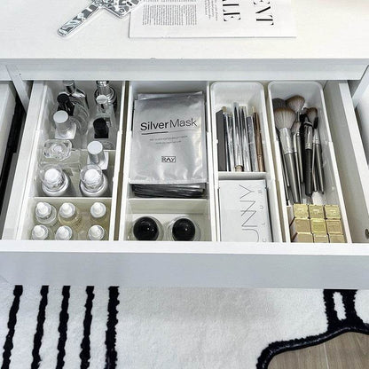 Telescopic Drawer Cosmetic Compartment Storage Box - Here2Save