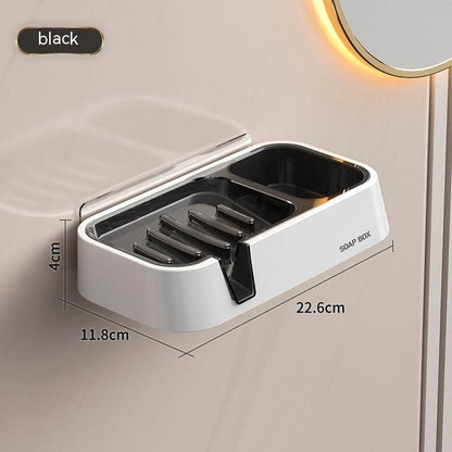 Soap Dish Punch-free Wall-mounted Double Layer - Here2Save
