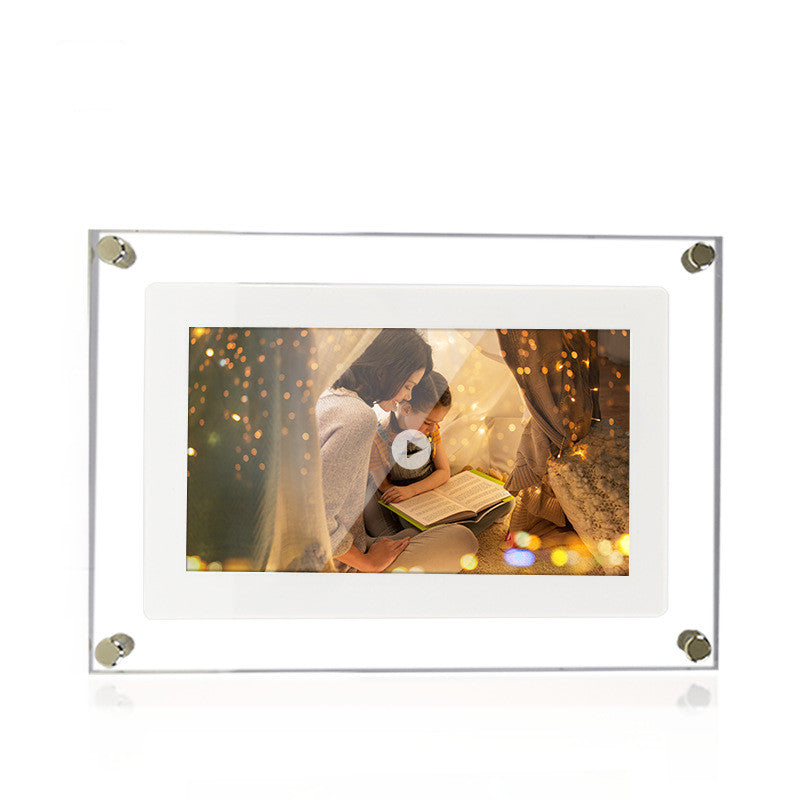 Digital Picture Frame Acrylic Video Player Digital Photo Frame Vertical Display With 1GB And Battery Type C Video Frame Gift For Loved - Here2Save