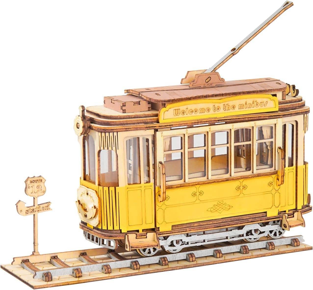 Robotime Rolife Vintage Car Model 3D Wooden Puzzle Toys For Chilidren Kids - Here2Save