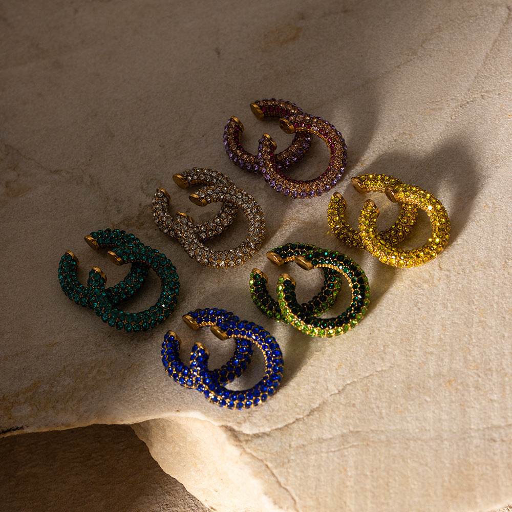Stainless Steel Diamond Ear Clip Creative - Here2Save
