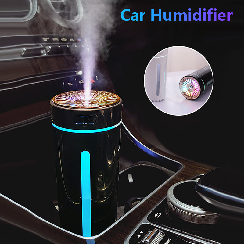 Wireless Air Humidifier Colorful Lights Mute Ultrasonic USB Fogger Diffuser Purifier 800mAh Rechargeabl Cool Mist Maker For Car - Here2Save