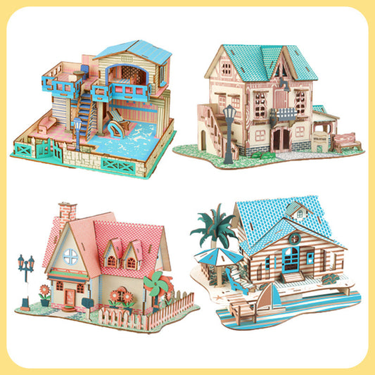 Wooden 3D Jigsaw Puzzle For Children DIY