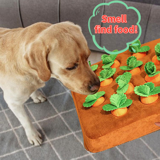 Pet Dog Toys Carrot Plush Toy Vegetable Chew Toy For Dogs Snuffle Mat For Dogs Cats Durable Chew Puppy Toy Dogs Accessories - Here2Save