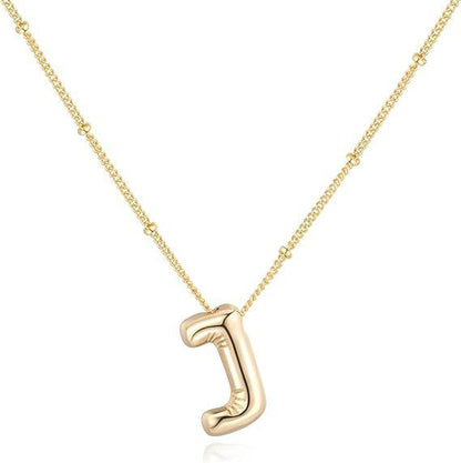 Glossy Letter Copper Pendant Popular Ornament All-match