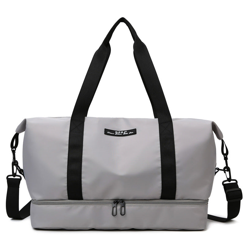 Bolso de viaje de gran capacidad con compartimento para zapatos, portátil, deportivo, gimnasio, Fitness, bolso de hombro impermeable, bolso de noche para fin de semana para mujer