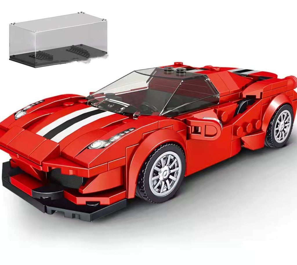 Mini Famous Series Sports Car Assembly Building Blocks Toy Models