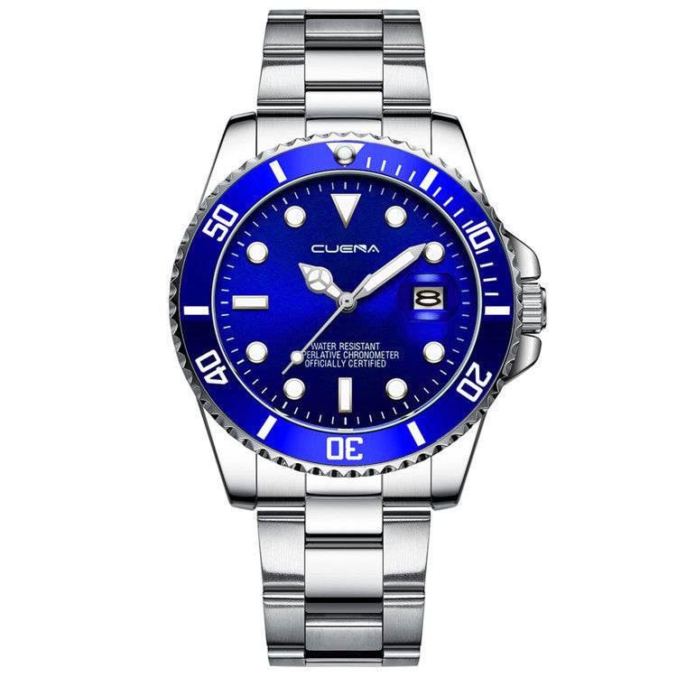 Quartz Watch Steel Band Calendar Fashion - Here2Save