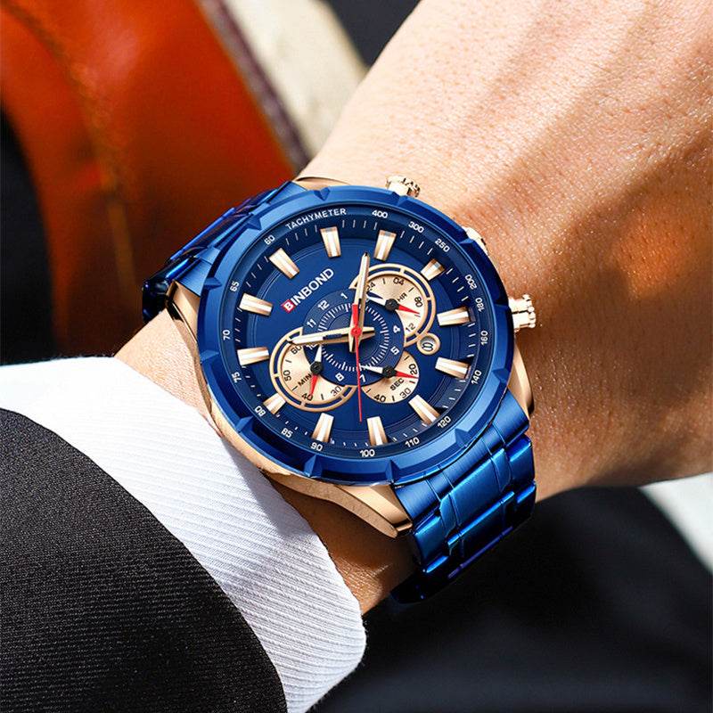 Tactical Motorcycle Waterproof Luminous Watch Timing Multi-Pointer - Here2Save