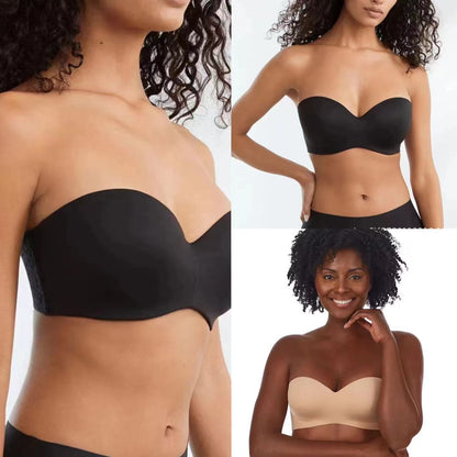 Underwear Seamless Invisible Bra Removable Push Up Thin With Steel Ring - Here2Save