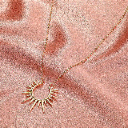 Sunflower Necklace Retro Clavicle Chain Fashion Creative Jewelry Women - Here2Save