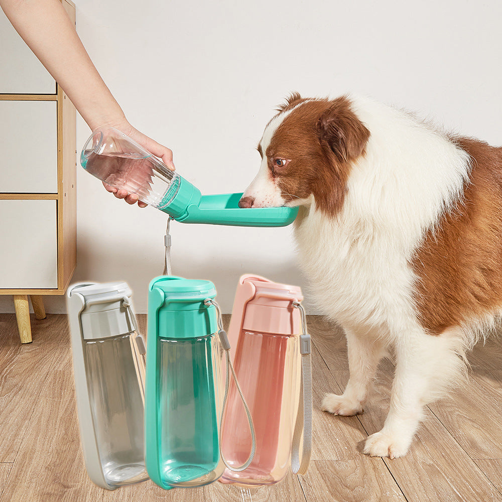 Pet Water Cup Outdoor Portable Folding Dog Water Bottle 550ml Large Capacity Medium To Large Dog Drinking Bottle - Here2Save