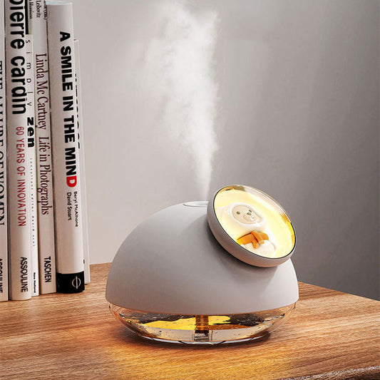 Humidificador de escritorio Carga USB Luz ambiental Silencio