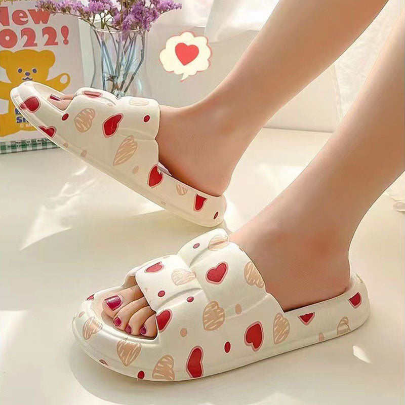 Women Home Shoes Bathroom Slippers Soft Sole Slides Summer Beach Shoes - Here2Save