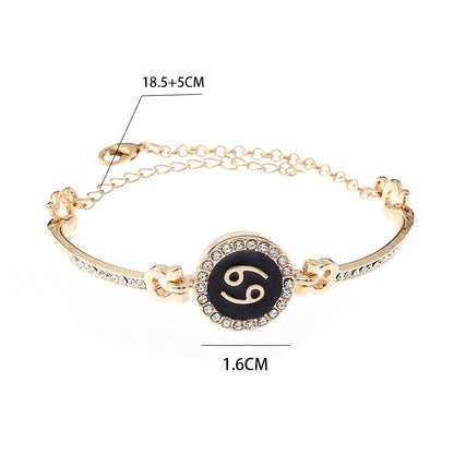 New Korean Style Fashionable Simple 12 Constellation Bracelet