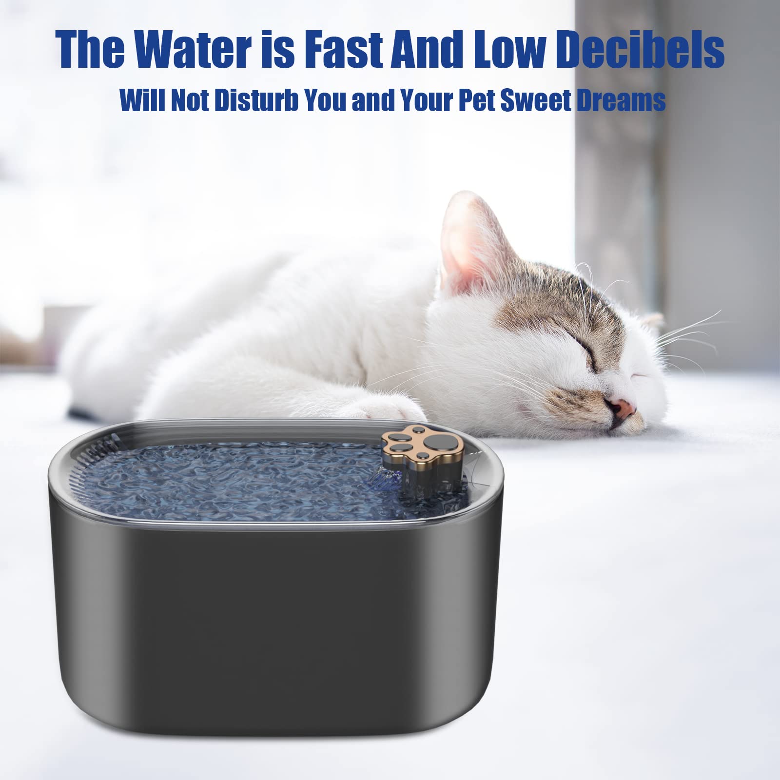 3L Cat Water Fountain Filter Automatic Drinker For Dogs Cats Pet Water Dispenser Ultra-Quiet Water Dispenser With LED Light Pet Products - Here2Save