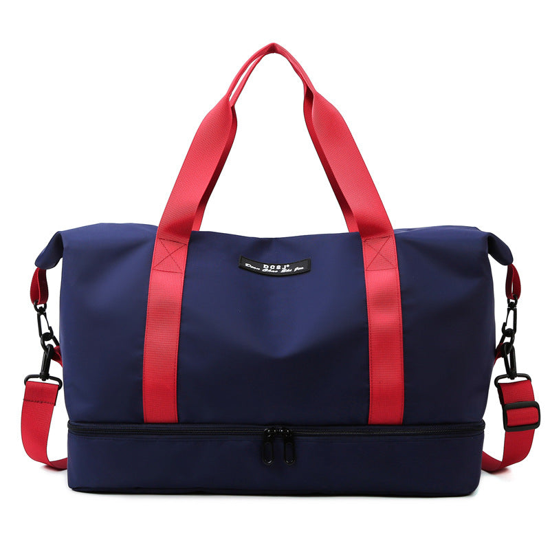 Bolso de viaje de gran capacidad con compartimento para zapatos, portátil, deportivo, gimnasio, Fitness, bolso de hombro impermeable, bolso de noche para fin de semana para mujer