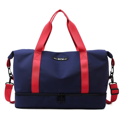 Bolso de viaje de gran capacidad con compartimento para zapatos, portátil, deportivo, gimnasio, Fitness, bolso de hombro impermeable, bolso de noche para fin de semana para mujer