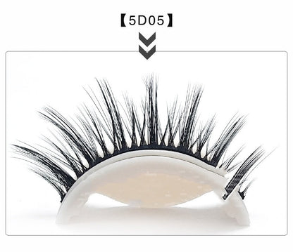 Glue-free Self-adhesive Strip 5d False Eyelashes