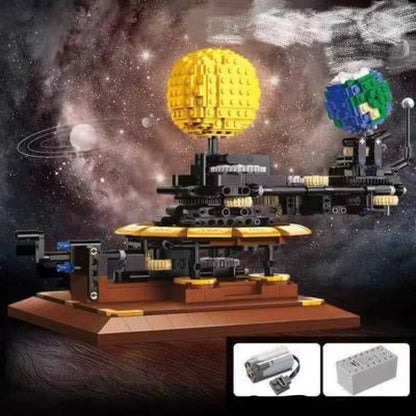 Solar System Set Piecing Together Creative Building Blocks Model Boy Toys Gift Ornaments