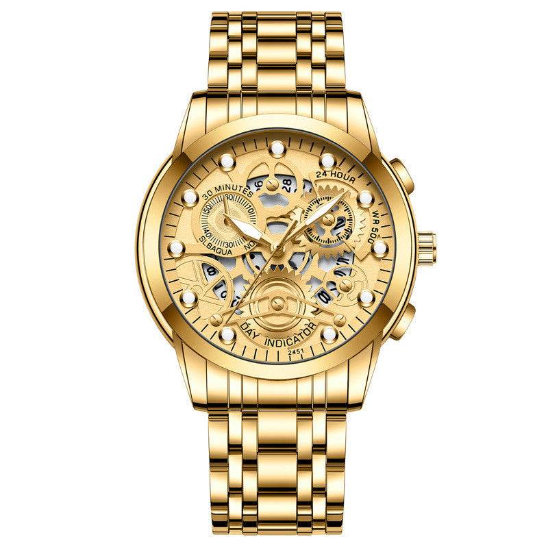 Men's Hollow Non-mechanical Business Watch - Here2Save