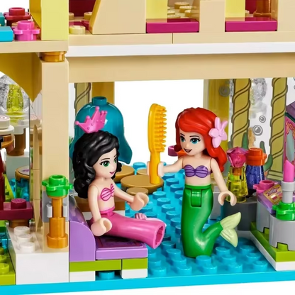 Mermaid Princess Underwater Palace Building Block Castle kids Toy